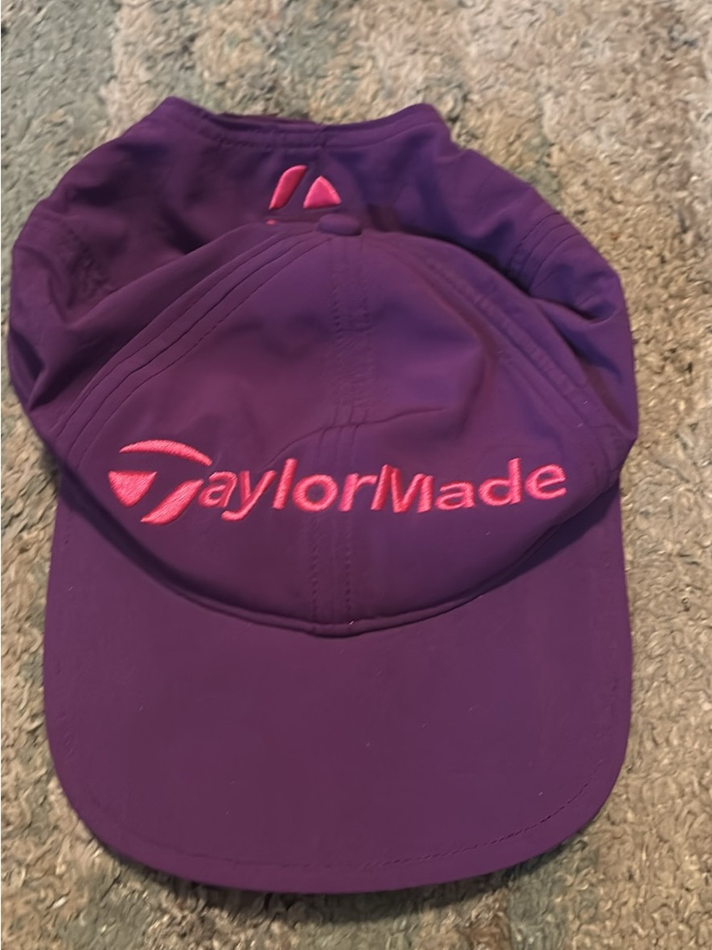 TaylorMade Purple Hat with Pink Logo